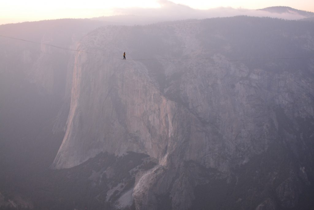 slackline highline friedi kühne free solo world record taft point