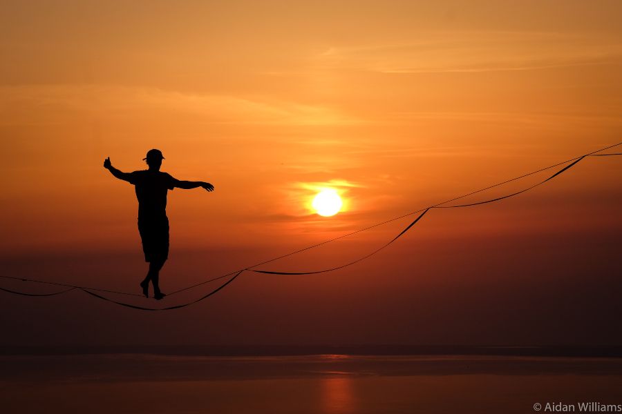 slackline highline friedi kühne free solo iran golestan