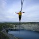 slackline highline friedi kühne world record asbestos mine 1.9km