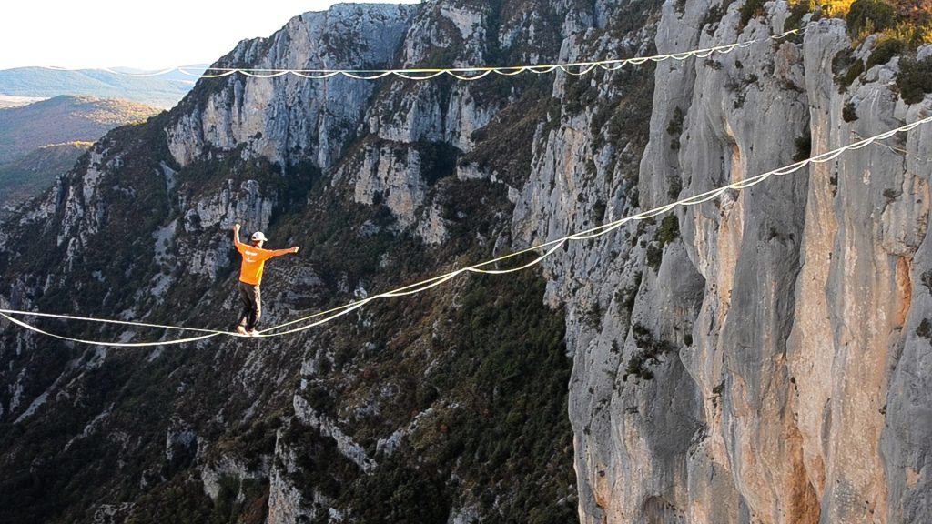 slackline highline friedi kühne free solo weltrekord world record verdon