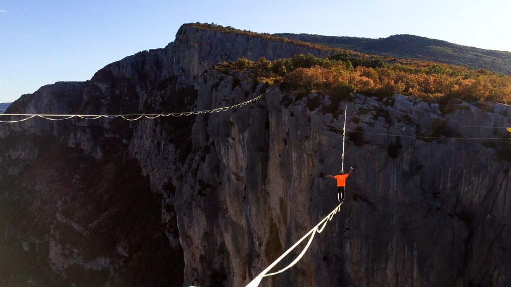 slackline highline free solo friedi kühne world record weltrekord ohne sicherung