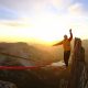 slackline highline friedi kühne yosemite sunset